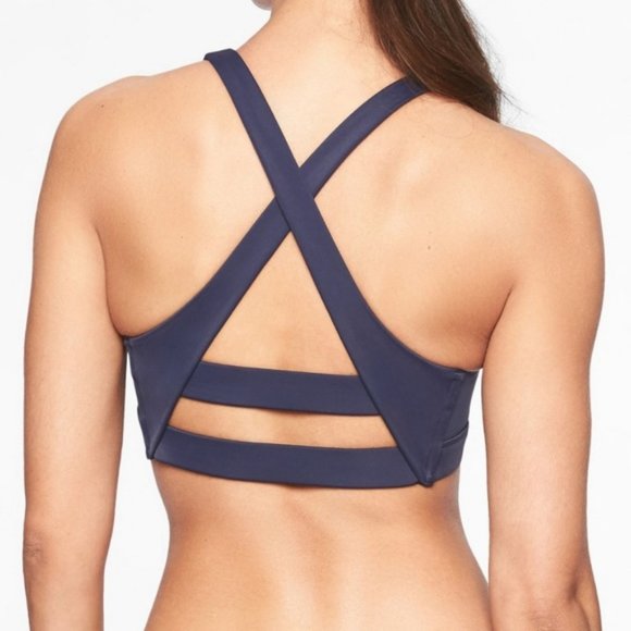 Athleta Scoop Bikini Top size 32B/C Black - Picture 2 of 3